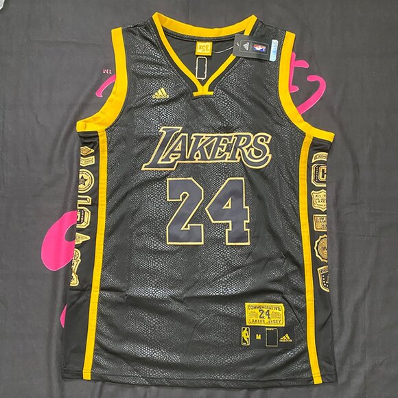 NBA | Shirts | Nba Lakers Kobe Adidas Black And Gold Jersey